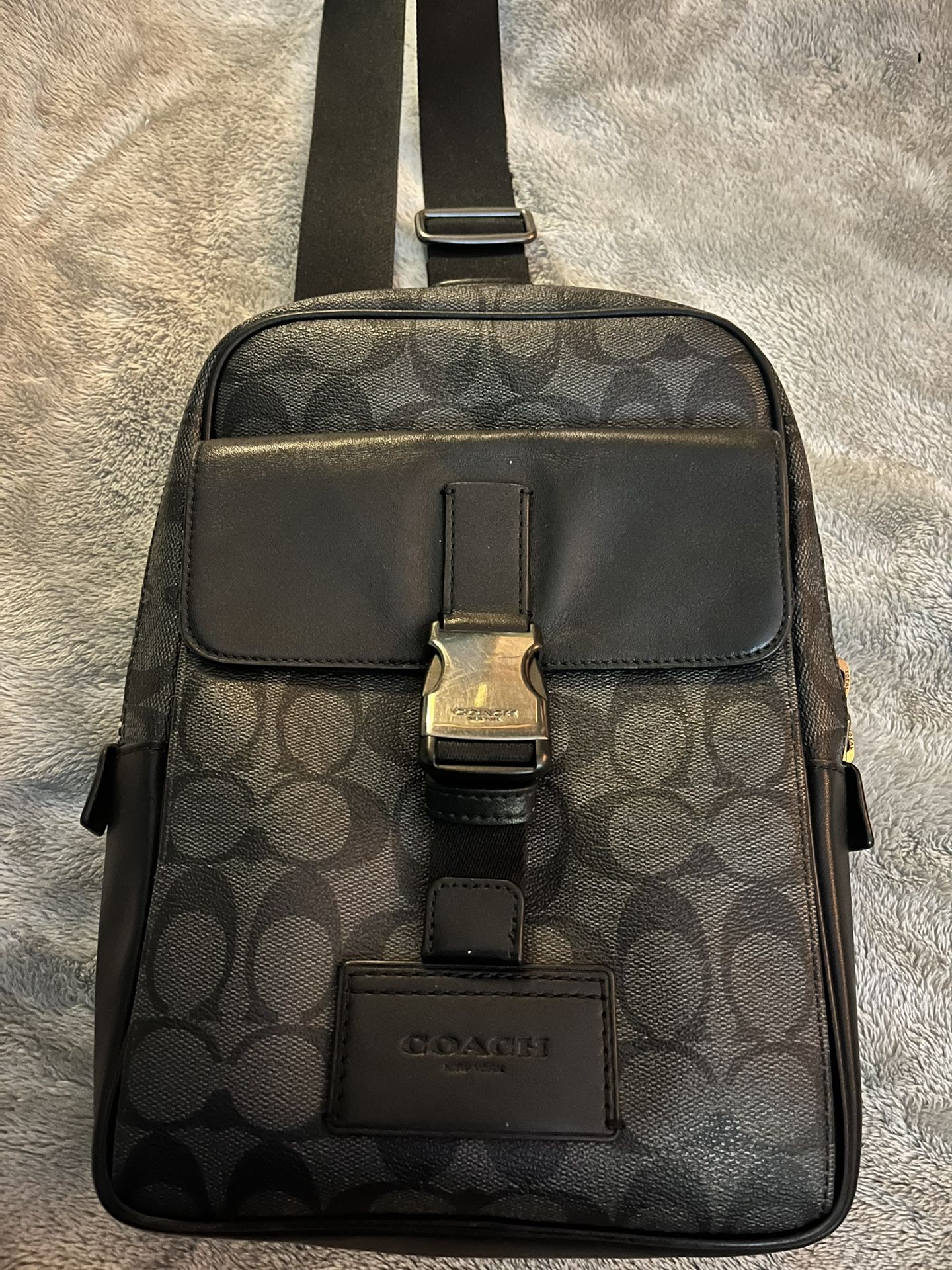 Genuine black/grey Coach side Bag