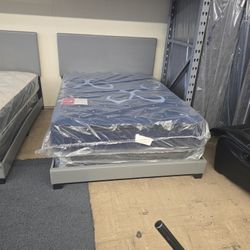 👁ONLY BED FRAME DISPLAY  TWIN $90/ QUEEN $120