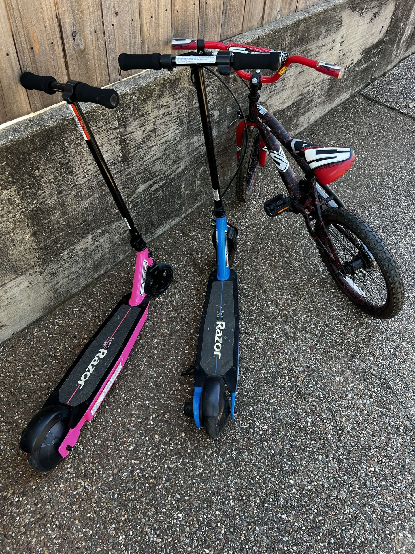 Razor Scooter E90 & E100 and bike