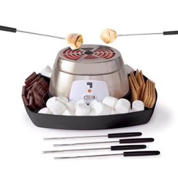 Indoor Electric S'mores Maker with Roasting Sticks