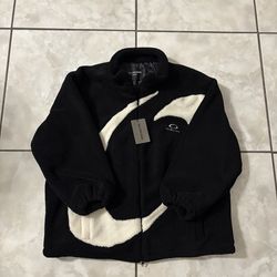 Balenciaga Teddy Fleece Medium Zip Up Coat