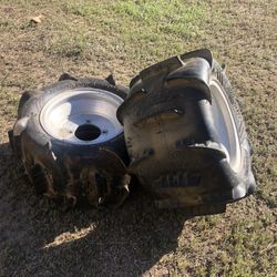 2 Innova Sand Gear Atv Rear Paddle Tires With Rims