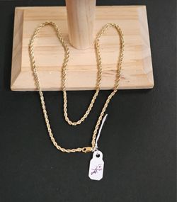 14k gold necklace 18 inch