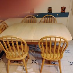 Oak kitchen or dining room Table Set