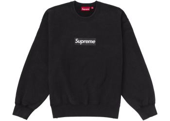 SUPREME WASHED BOX LOGO CREWNECK
