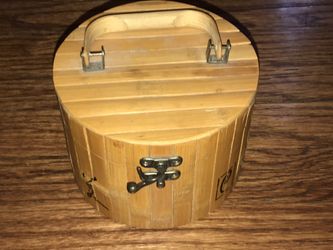 Wooden Oriental Treasure Jewelry Keepsake Box Storage