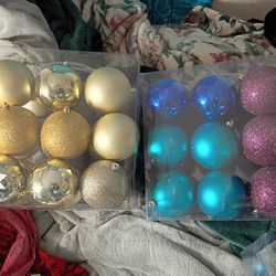 Home Decor Christmas Box Bulbs Two Packages Shatterproof $5 Each See Descriptions