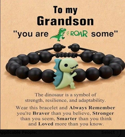 Inspirational Bracelet To My Grandson