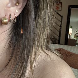 Solid 14kt Gold Hoops