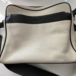 White Leather Crossbody Bag