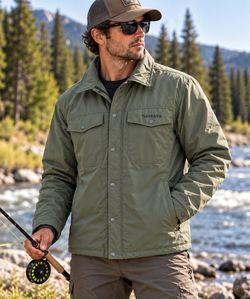 Simms Men's Insulated Snap-Front Jacket