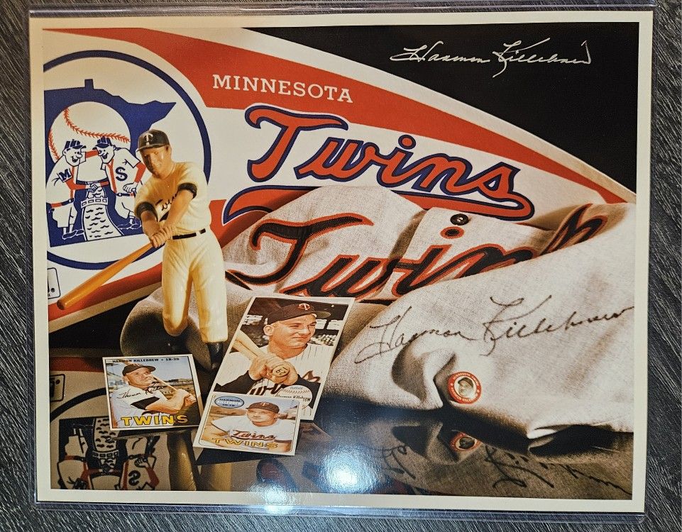 Signed Harmon Killebrew Minnesota Twins Photo Autograph MLB Baseball Picture Auto
