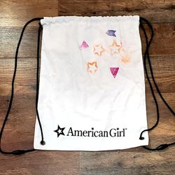 American Girl Doll Drawstring Backpack 11in X 14in 