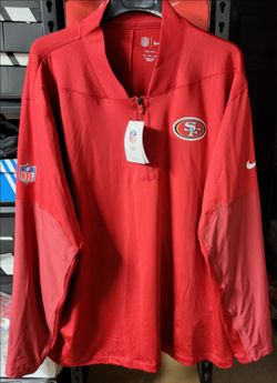 *NEW* Nike NFL San Francisco 49ers Pullover Shirt 1/4 Zip Dri-Fit Size 4XL