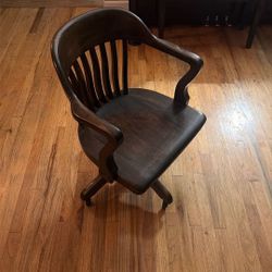 Antique Oak Desk Chair