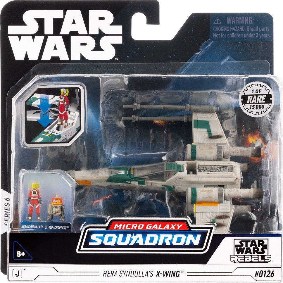 Star Wars Micro Galaxy Squadron Hera X-Wing RARE