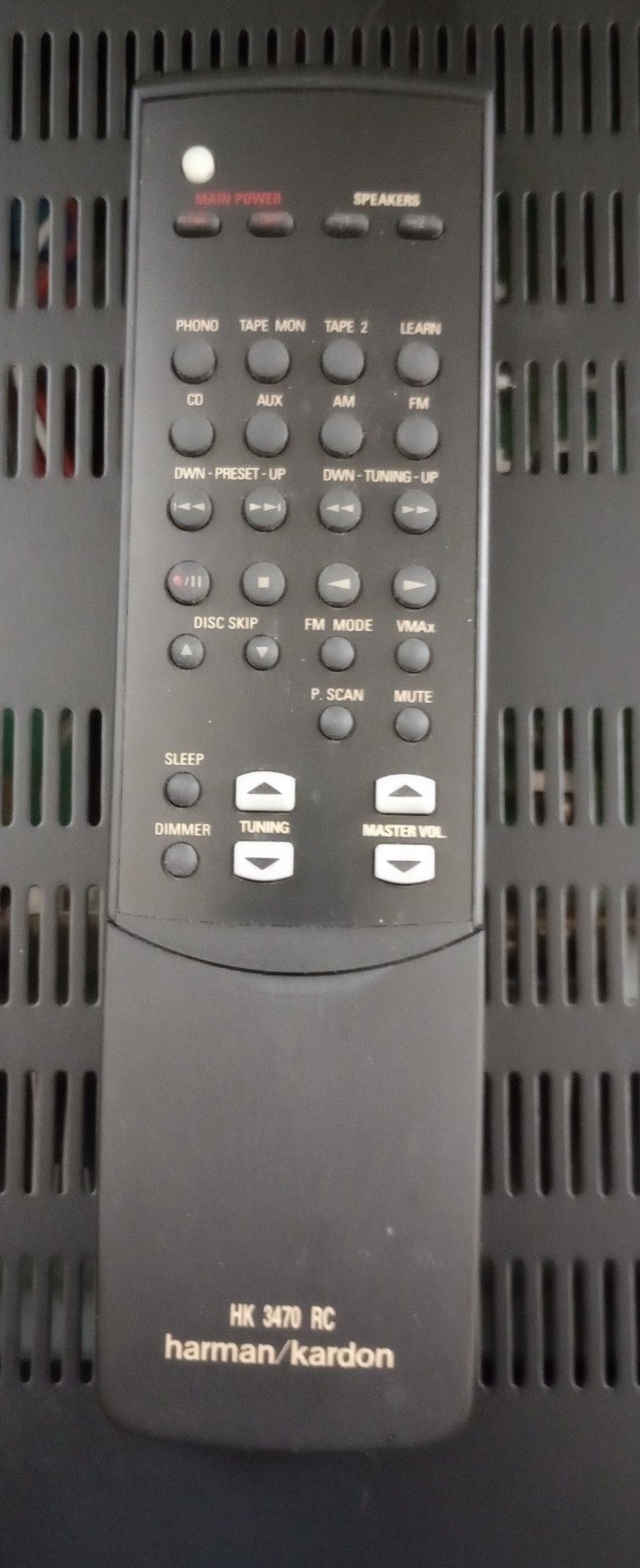 Harman Kardon HK 3470RC ORIGINAL Remote Control. Excellent Condition.