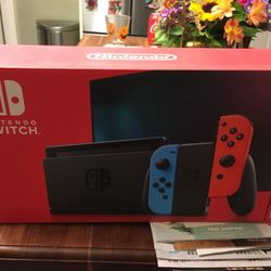 New Nintendo Switch with Neon Blue and Neon Red Joy‑Con Sealed 