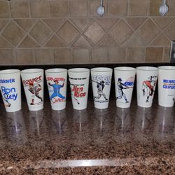 1979 MLB Super Action Slush Puppie Cups Lot of 10