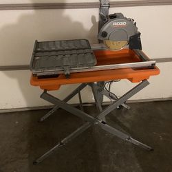 Ridgid 7” Wet Tile Saw w/ Stand 