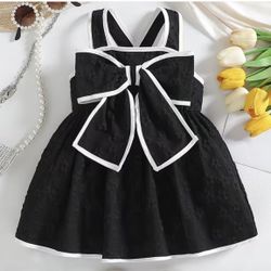 New Baby Girls Black & White Dress size 12-18 Mo