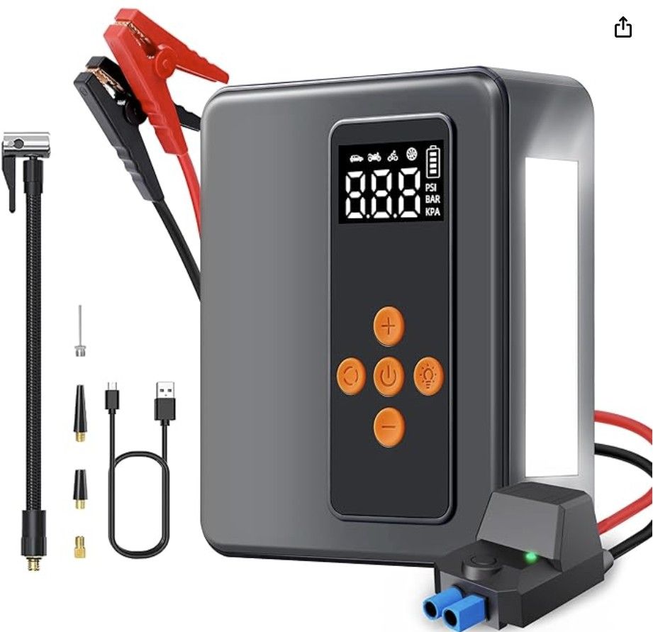 [brand-new-never-used] Jump Starter with Air Compressor