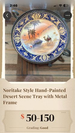 Notate Hand Painted Tray