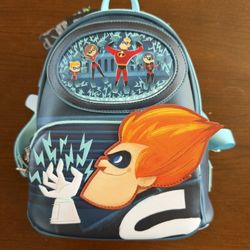 Disney Pixar Loungefly The Incredibles Mini Backpack. Glow-in-the-Dark! NWT