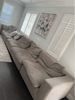 Grey sectional oversized  Cloud sofa