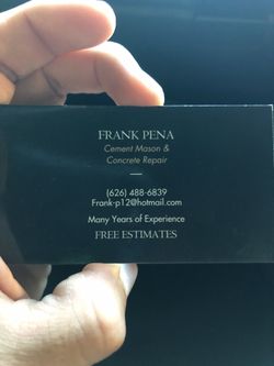 Any concrete work, designs, color, and repair