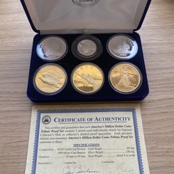 Million Dollar Tribute Proof Coin Set w/ Display Box & COA – Collector’s Edition!