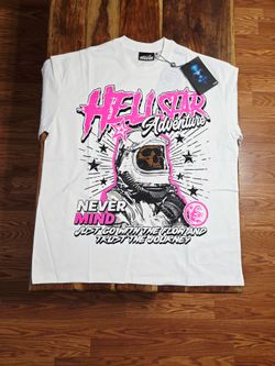 Hellstar "HELLSTAR ADVENTURES" Men's White Graphic Tee