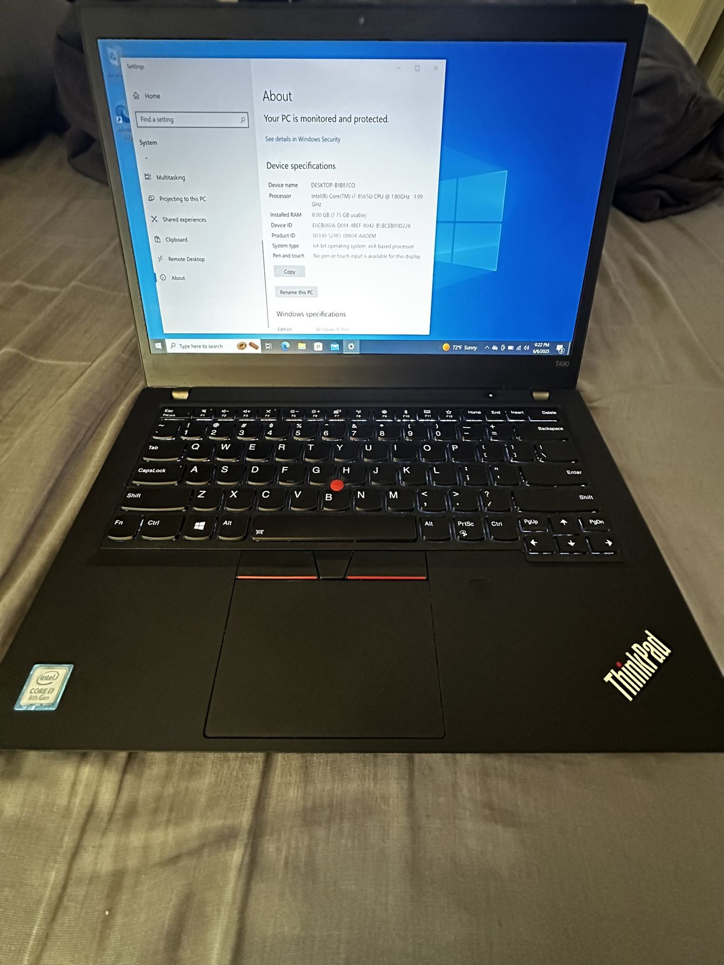 Lenovo T490
