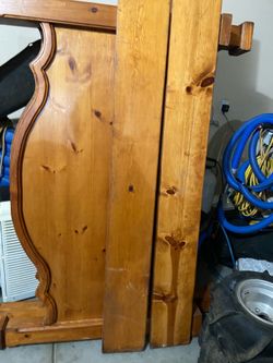 Queen size wooden bed frame