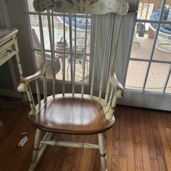Vintage Rocking Wooden Chair 