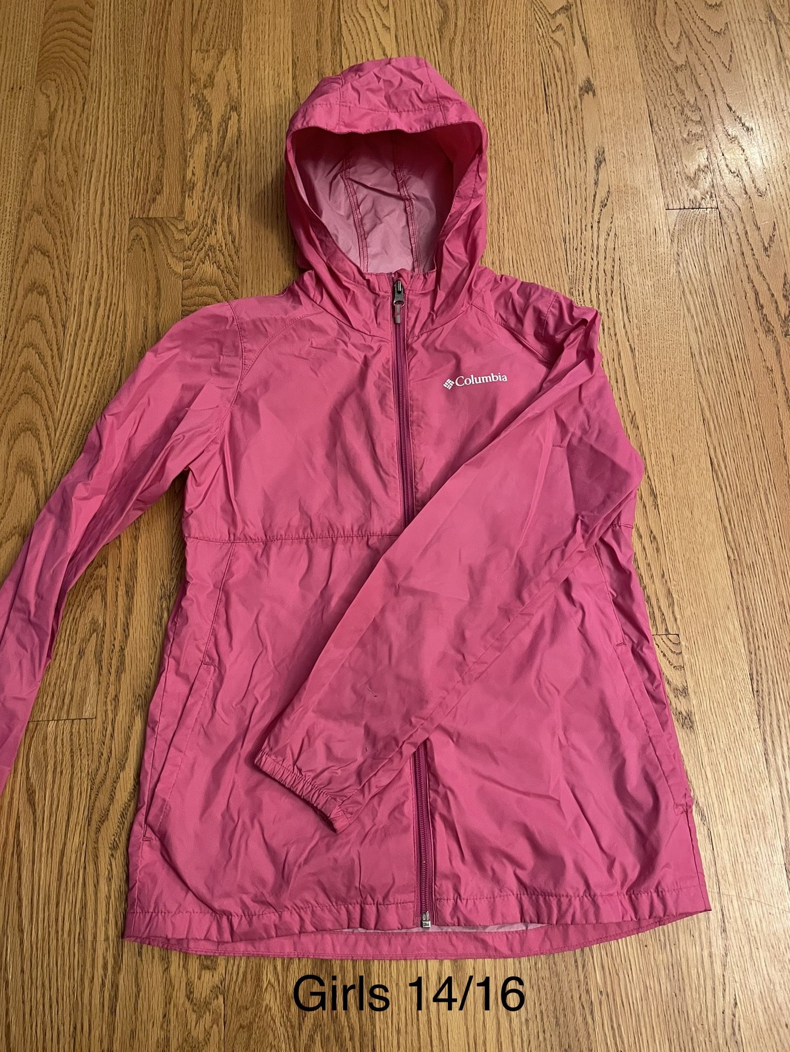 Girls Size 14/16 Columbia Rain Jacket