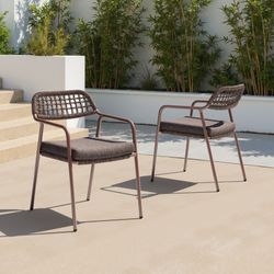 Rio Brown Outdoor Dining Chair (Set of 2)