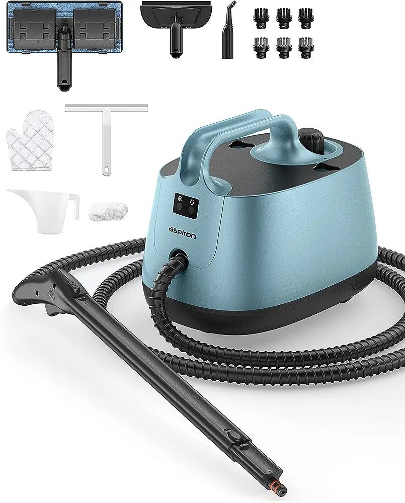 Brand new Aspiron Steam Cleaner, Multipurpose Portable Canister Steam Cleaners with 21 Accessories