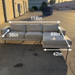 L Shaped Sectional Couch - FREE Delivery