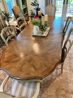 Reimagined 9 Piece Dining Table Chairs & Buffet *Delivery is Available*