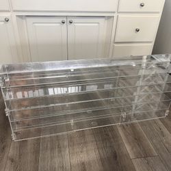 Display case for 32 cars scale 1/24 Mirrored back good condition 44 inches by 19 inches 