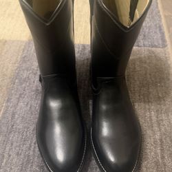 Brand New Justin Black Roper Boots 11.5D
