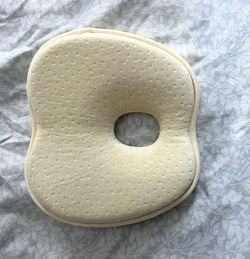 Premium Unisex Memory Foam Portable Baby Pillow Hypoallergenic Prevent Flat Head Neck Support for Infant Sleeping Soft and Cozy Breathable for Bebe Tr
