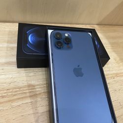 New Years Special!!! iPhone 12 Pro Max Blue 256 Gb Unlocked For Any Carrier/ iPhone 12 Pro Max Azul 256 Gb Liberado Para Cualquier Compañía 