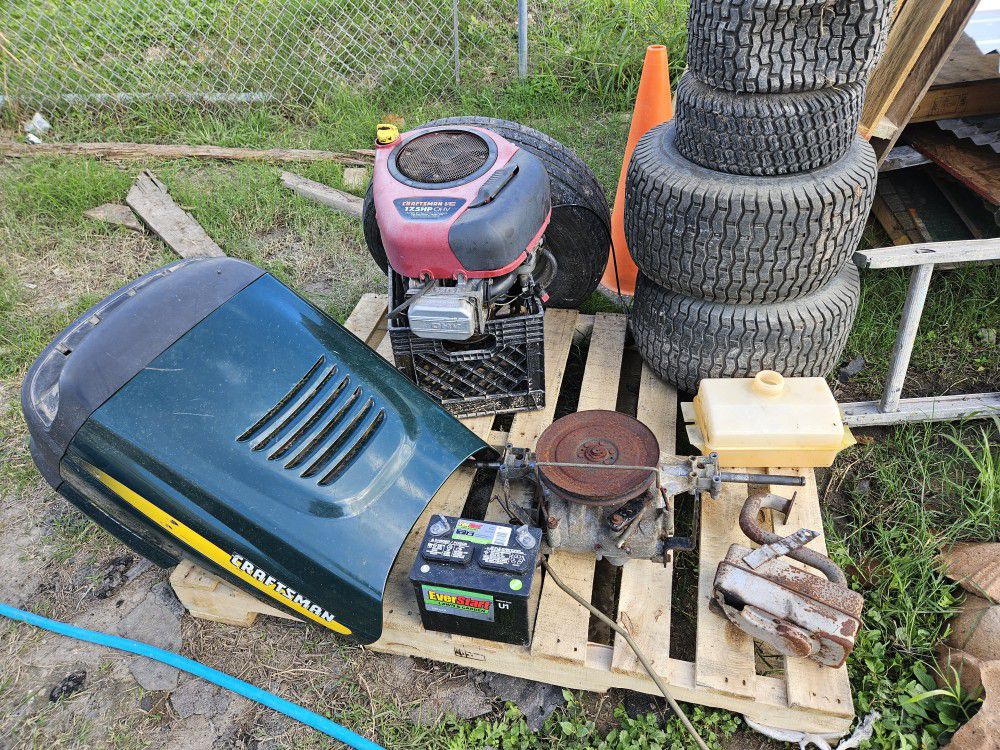 ALL ITEMS WORK GREAT, CRAFTSMAN RIDING LAWNMOWER, RYOBI TABLE SAW, CRAFTSMAN TRACTOR PARTS 