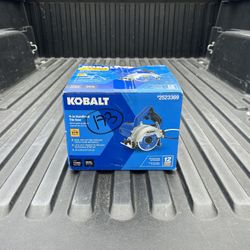 NEW Kobalt 12 -Amps 4 in. Blade Corded Wet Tile Saw **No Cutting Blade Included**