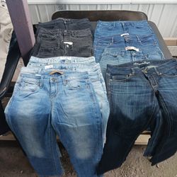 Various,brands,girls Jeans, Diferent Sizes (25,26 $5 Each
