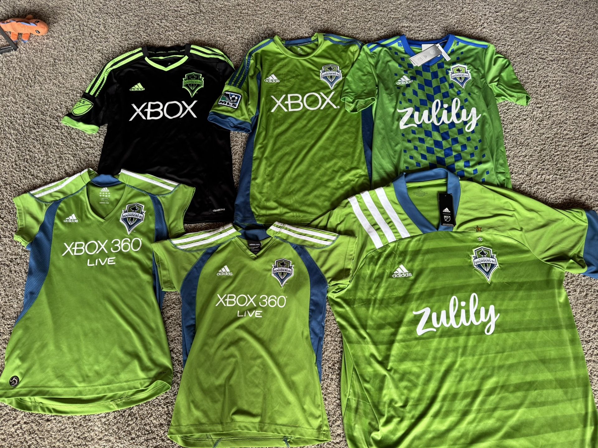 Seattle Sounders Jerseys (Prices Vary)