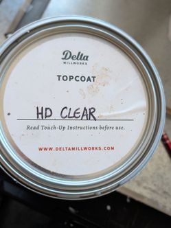 Delta top coat HD clear