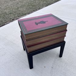 Vintage Neoclassical style book accent table